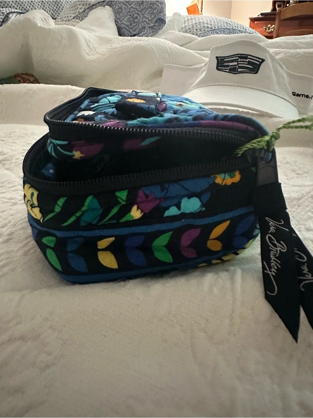 Vera Bradley Midnight Blues Jewelry Case Travel Organizer NWT